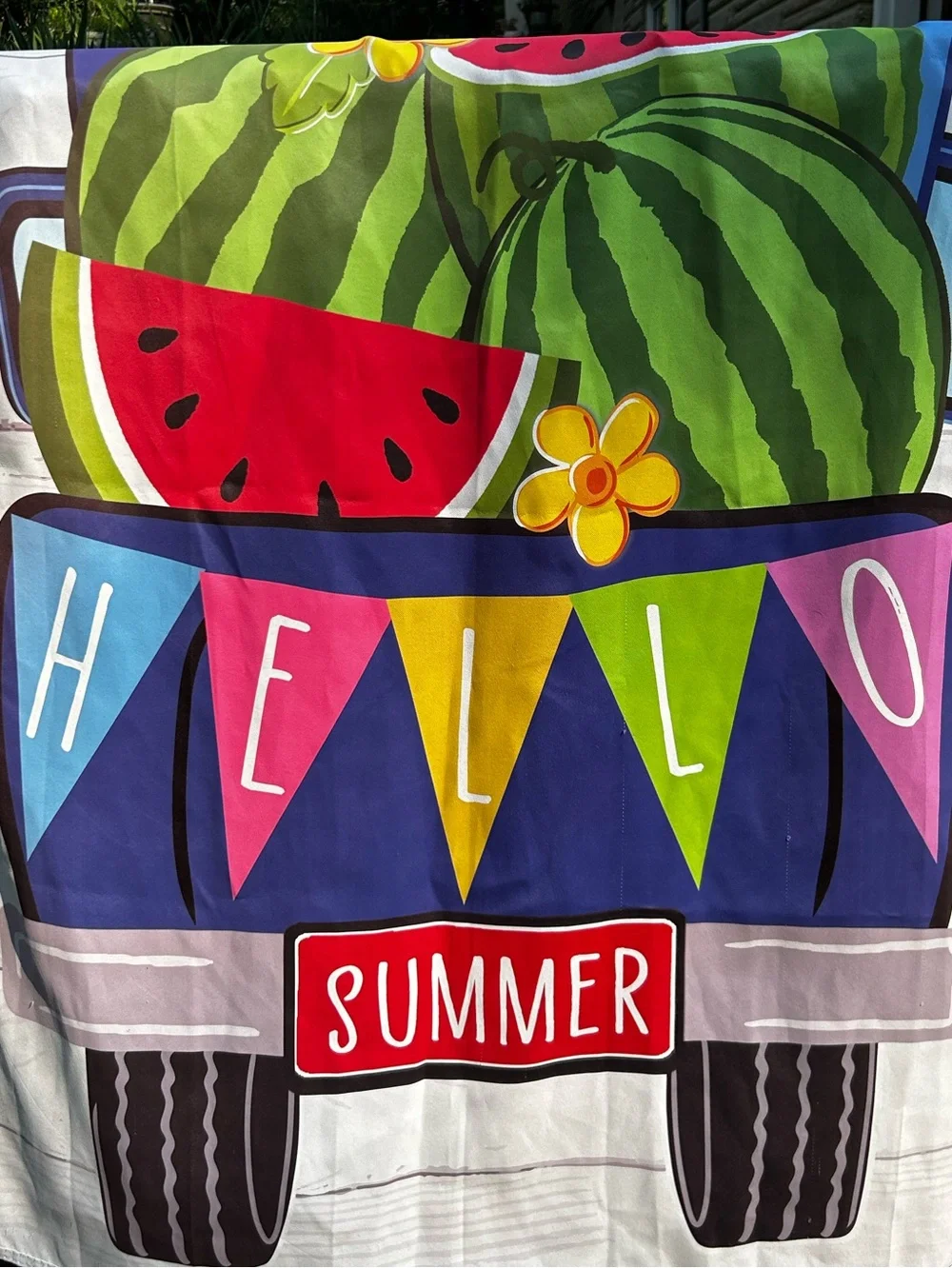 Hello Summer Watermelon Garden Flag - New in packaging